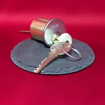 Original Rim Cylinder With Two Keys, Y2 Yale, Pin, US28 Finish (1109-GH-628). Fixed Price $15.00.