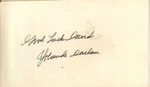 Yolanda Donlan Autographed Index Card #3 Popular British Actress D.14. Fixed Price $6.95.