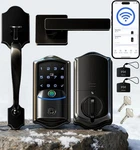 Veise VE027-H Built-in Wi-fi Fingerprint Smart Deadbolt Lock With Handleset. Fixed Price $129.99.
