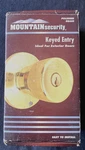 Mountain Security Keyed Entry Tulip Knob Polished Brass Door Lockset 3101-105. Fixed Price $10.00.