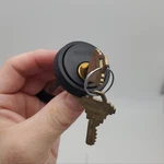 Schlage Rim Cylinder E2175 Matte Black 3/4"L Oal Pin Kwy No Tailpiece. Fixed Price $35.99.