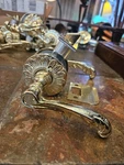 Baldwin Door Hardware 5121 Polished Brass Wave Passage Handle W/ Rosettes. Fixed Price $125.00.