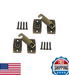 Qcaa Solid Brass Shutter Bar Door Latch 7/8X2-3/32 Antique Pack. Fixed Price $50.40.