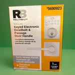Reliabilt Combo Dallas Satin Nickel Electronic Deadbolt Light Keypsd Door Handle. Fixed Price $28.00.
