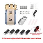 Wafu 019 Remote Control Lock 433MHZ Door Invisible Deadbolt Smart With. Fixed Price $231.26.