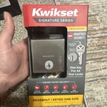 Kwikset Deadbolt Satin Nickel Metal Silver 258 Sqt 15 Smt Cp K4 V1. Fixed Price $14.99.