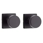 Kwikset Pismo Passage Door Knob Matte Black W/square Rose 720PSK Sqt 514 6AL Rcs. Fixed Price $22.39.