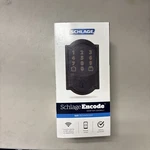 Schlage Aged Bronze Camelot Code Smart Wifi Lock Deadbolt Keyed BE489WBVCAM716. Fixed Price $182.50.