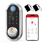 Smonet Smart Deadbolt Fingerprint Electronic Door Lock - Silver. Fixed Price $49.99.