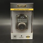 Electronic Keypad Deadbolt Lock Entry Door Keyless Satin Nickel (sealed). Fixed Price $57.59.