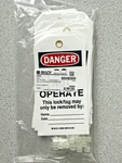 New Brady 25 Pack B-851 66050 Danger Do Not Operate Tags 5.75" X 3" W/ Zip Ties. Fixed Price $29.95.