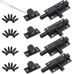 2 Inch Black Slide Barrel Bolt Latch, Aluminum Alloy Door Lock, Heav. Fixed Price $17.99.