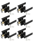 Tinewa 6 Entry Door Levers Pack, Keyed Alike - Black. Fixed Price $131.72.