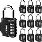 Puroma 10 Pack Combination For Locker 4 Digit Outdoor Medium, Black. Fixed Price $64.70.