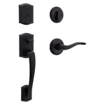 Kwikset Prescott Single Cylinder Handleset Sedona Matte Black Smartkey Security. Fixed Price $79.99.