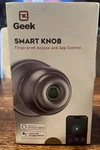 Geek Smart Knob Fingerprint Access And App Control Model K12-S. Fixed Price $29.95.