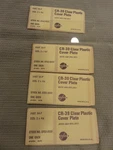 Vtg Jackson Welding 54-P CR-39 Clear Plastic Cover Plates 2" X 1/4" Usa. Fixed Price $23.99.