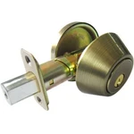 Tru-guard Taiwan Fu Hsing Industrial DL81 KA3Z Single-cylinder Deadbolt, Antique. Fixed Price $94.81.