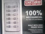 Elemake Keyless Door Lock 100% Mechanical Ax- MKS-001R Opened Box. Fixed Price $24.99.
