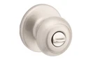 Kwikset Cove Satin Nickel Privacy Door Knob With Lock For Bedroom Screws Missing. Fixed Price $14.00.