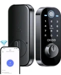 Okibb Smart Lock W/ Built-in Wi-fi App Remote Control, Fingerprint, Alexa IP54. Fixed Price $59.88.