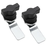 Kyuionty 2 Pcs Thumb Operated Offset Cam Lock, Handle Pack, Black. Fixed Price $14.99.