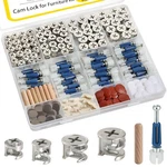 138PCS Cam Locks For Furniture Assortment KIT,3-IN-1 Eccentric Hardware Wheel.... Fixed Price $35.92.
