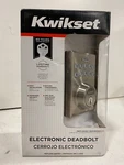 Kwikset Contemporary Electronic Keypad Deadbolt 92640-001. Fixed Price $94.99.