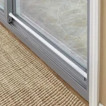 The Lakeside Collection Telescopic Door Security Bar With Rubber Tips - White. Fixed Price $14.99.