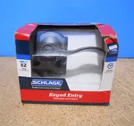 Schlage Accent Keyed Entry Door Lever Aged Bronze Camelot Trim F51 716. Fixed Price $37.95.