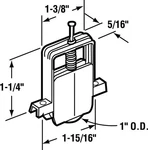 Prime-line 111684 Adjustable Tension Sliding Door Roller Assembly 7/32 W In.. Fixed Price $10.56.