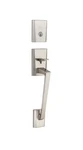 Kwikset San Clemente Single Cylinder Handleset Smartkey Satin Nickel 818CMH Lip. Fixed Price $64.95.