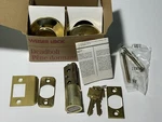 Weiser Deadbolt Single Cylinder Polished Brass DC9470 - 6WAY S3. Fixed Price $44.98.