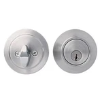 Home Plus LA2132 Satin Chrome Single Cylinder Deadbolt 2-1/2 X W In.. Fixed Price $20.71.