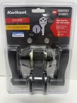 Kwikset Bronze Keyed Door Handle & Single Cylinder Deadbolt- Smartkey Microban. Fixed Price $32.99.
