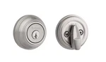 Kwikset Satin Nickel Single Cylinder Deadbolt Featuring Smartkey 980 15 Smt. Fixed Price $17.99.
