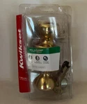 Kwikset Passage Hall And Closet Polished Brass Door Knob 92001-513 Open Package. Fixed Price $9.99.