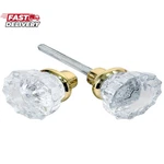 Stuff Tools Mortise Lock Crystal Glass Door Knob Replacement Set, Brass Fin. Fixed Price $22.91.
