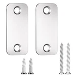 Set Door Hole Cover Plate 1" X 2-1/4" Stainless Steel Strike Filler Pl.... Fixed Price $17.82.