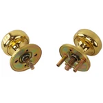 Maxtech Polished Brass Knob Rose Kit For Iron Gate Door Mortise Lock. Fixed Price $37.99.