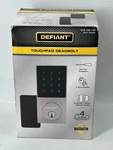 Defiant Slim Touchpad Deadbolt Electronic Satin Nickel Silver. Fixed Price $33.24.