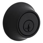 Kwikset 660 Matte Black Single Cylinder Deadbolt Featuring Smartkey Security. Fixed Price $17.09.