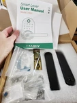 Yamiry YR01 Smart Lever Lock, New, Black. Fixed Price $40.00.