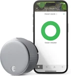 August Home, Silver Wi-fi Connected Smart Keyless Entry Door Lock, Electronic. Fixed Price $255.99.