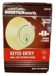 Mountain Security Keyed Entry Deadbolt 1-3/8-1-3/4" Thick Mpn 3502-105 Nib. Fixed Price $24.95.