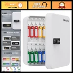 28-KEY Steel Cabinet Wall Mounted With Combination Lock & Colorful Labels. Fixed Price $53.99.