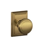 Schlage F10AND609ADD Addison Collection Andover Passage Knob, Antique Brass. Fixed Price $60.43.