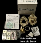 Grandeur Victorian Polished Brass 822991 Keyed Entry Single Deadbolt Turn Nos. Fixed Price $199.99.