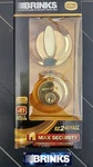 Brinks Maximum Security Deadbolt: Polished Brass, Lifetime Warranty #4301-105. Fixed Price $14.99.