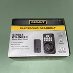 Defiant Single Cylinder Electronic Keypad Deadbolt Matte Black 1007756867 AM25. Fixed Price $25.00.